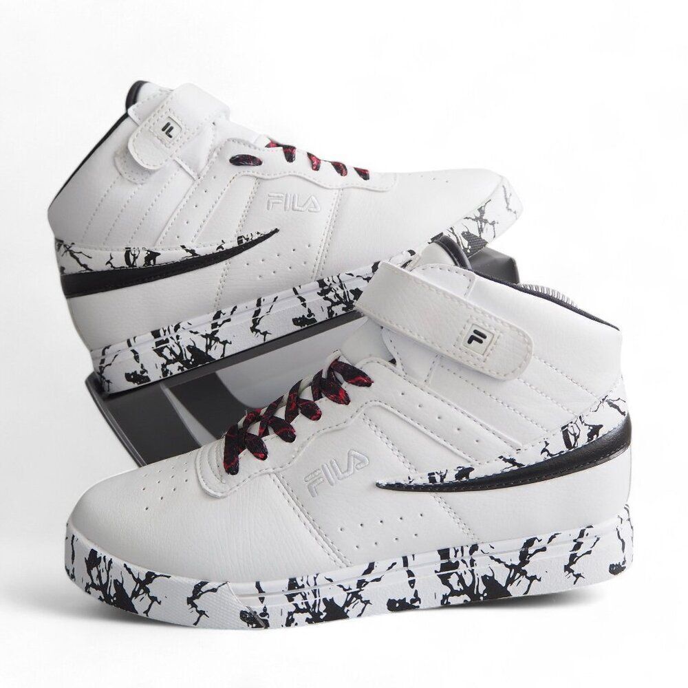 Fila Vulc 13 "Marble" Basketball Sneakers 3CM00488-112 Youth 6‎ Women's 7.5